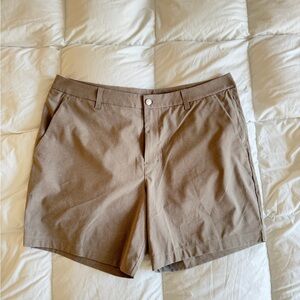 Lululemon ABC Classic-Fit Short 7" WovenAir Tan Size 38